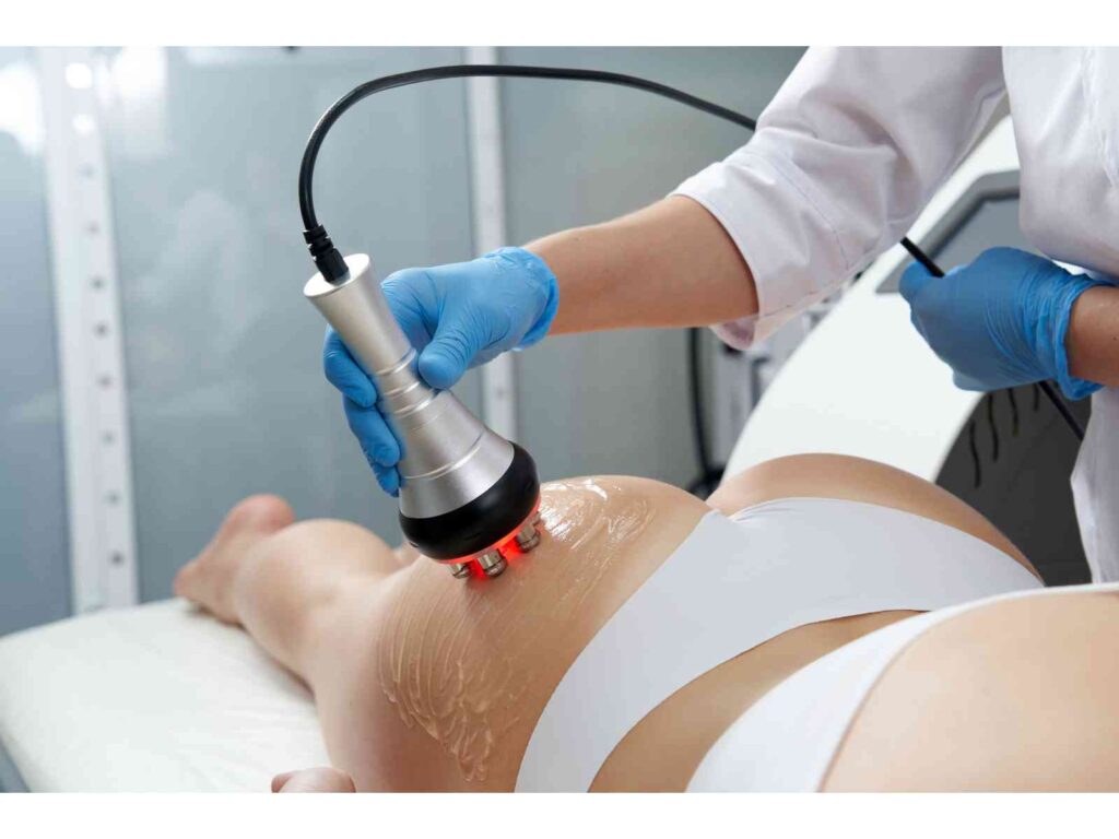 Ultrasonic cavitation with RF