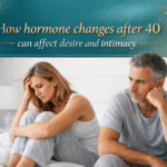 How hormone changes after 40 can affect desire and intimacy info graphic